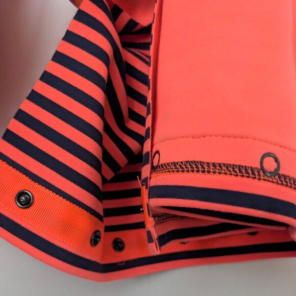 Lululemon Vinyasa Scarf in Neon Orange and Navy - Picture 3 of 4